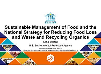 Sustainable Management of Food and the National Strategy for Reducing Food Loss and Waste and Recycling Organics