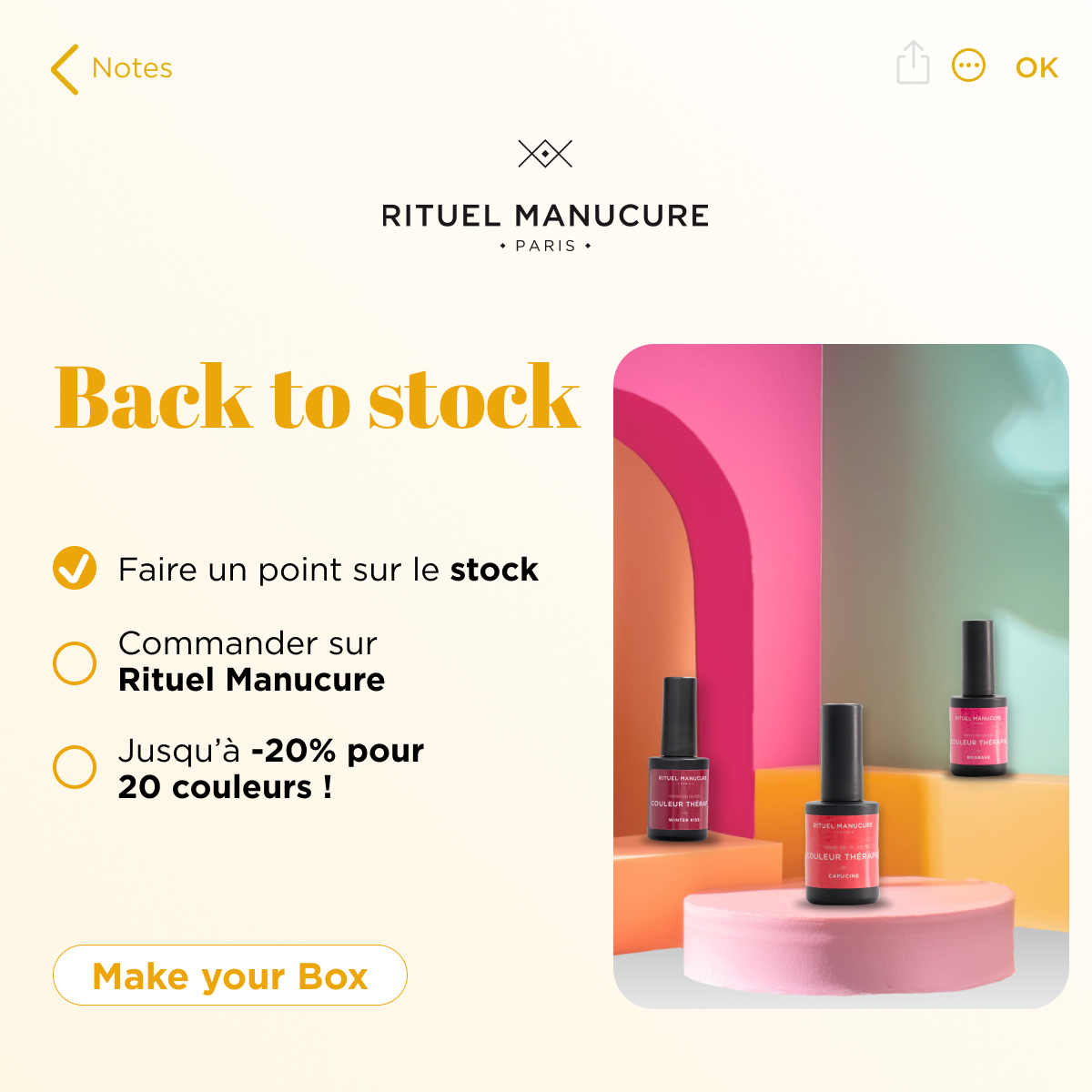 Etape 1 - Elaboration de concepts publicitaires BtoB