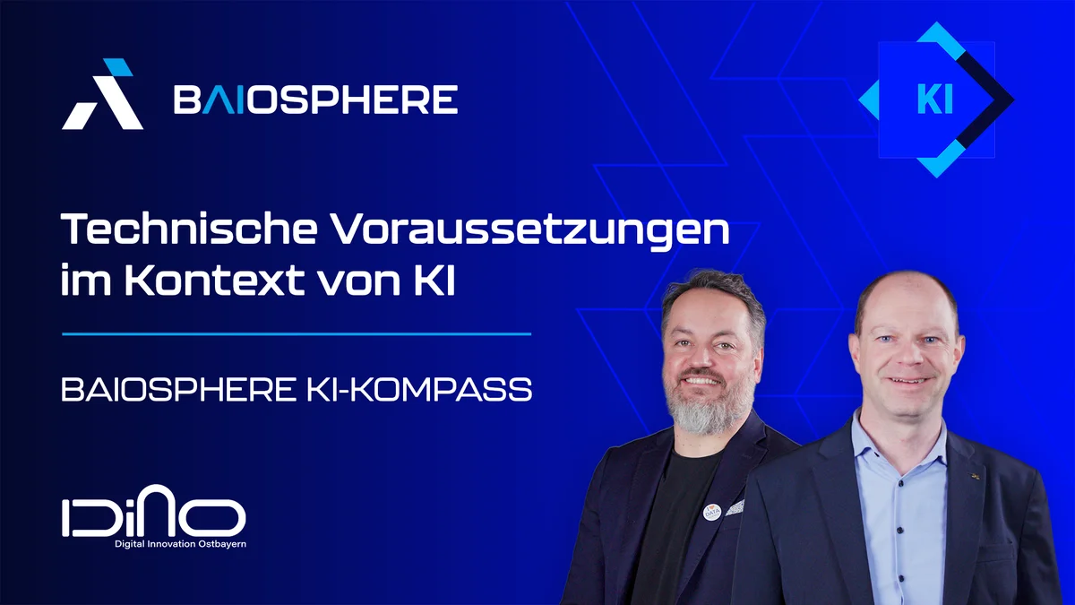 Thumbnail zum Impulsvideo Technische Voraussetzungen im Kontext von KI. Mit Alexander Thamm (Alexander Thamm GmbH) und Prof. Dr. Michael Felderer (DLR)