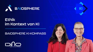 Thumbnail zum Impulsvideo Ethik im Kontext von KI. Mit Andrea Martin (IBM) und Prof. Dr. Elisabeth André (Universität Augsburg)