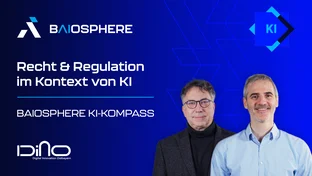 Thumbnail zum Impulsvideo Recht und Regulation im Kontext von KI. Mit Prof. Dr. Dr. Eric Hilgendorf (JMU Würzburg) und Philippe Coution (TÜV SÜD)