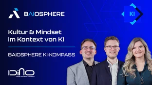Thumbnail zum Impulsvideo zum Thema Kultur und Mindset im Kontext von KI. Mit Dr. Fabian Heil (WERK1.Bayern), Dr. Tanja Jovanovic (Bayern Innovativ) und Prof. Stefan Feuerriegel (LMU München)