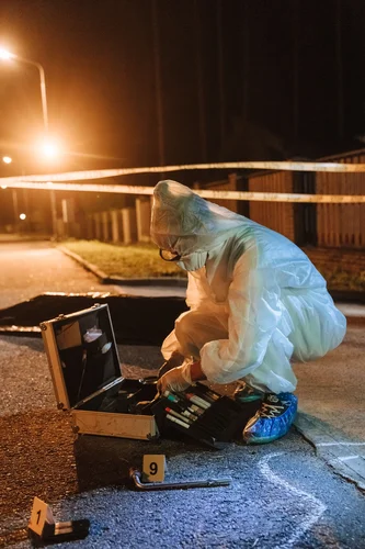 Spurensicherung am Tatort