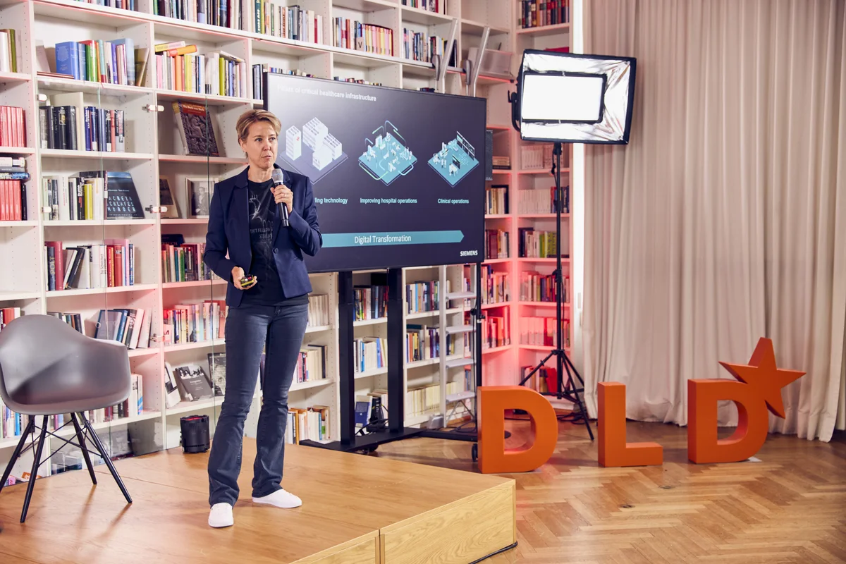 Janina Beilner (Siemens) at DLD Health x BAIOSPHERE