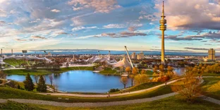 Blick auf den Olympiapark München