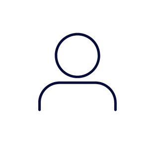 Icon der eine Person darstellt, als Platzhalter