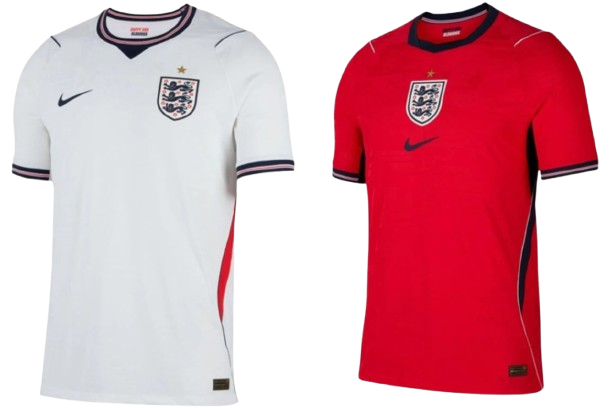 Thuisshirt en uitshirt van Engeland op het WK 2026