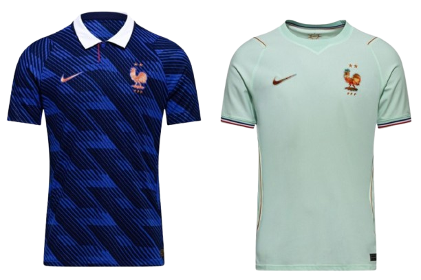 Thuisshirt en uitshirt van Frankrijk op het WK 2026