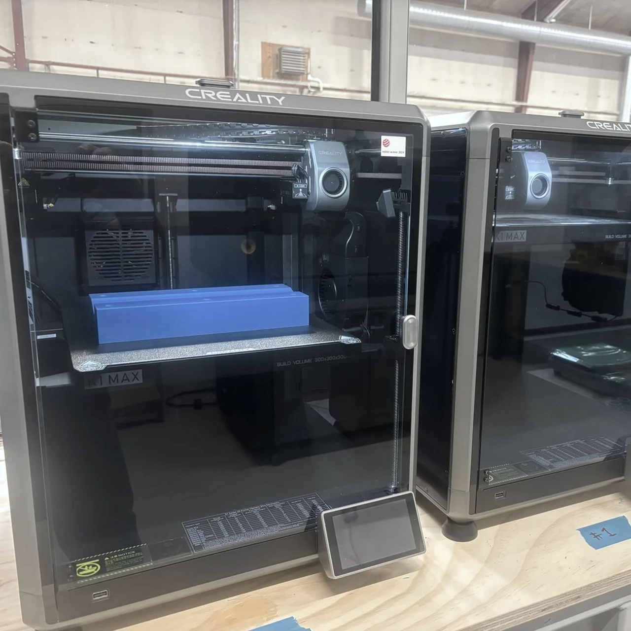 Industrial 3D printer building a large component