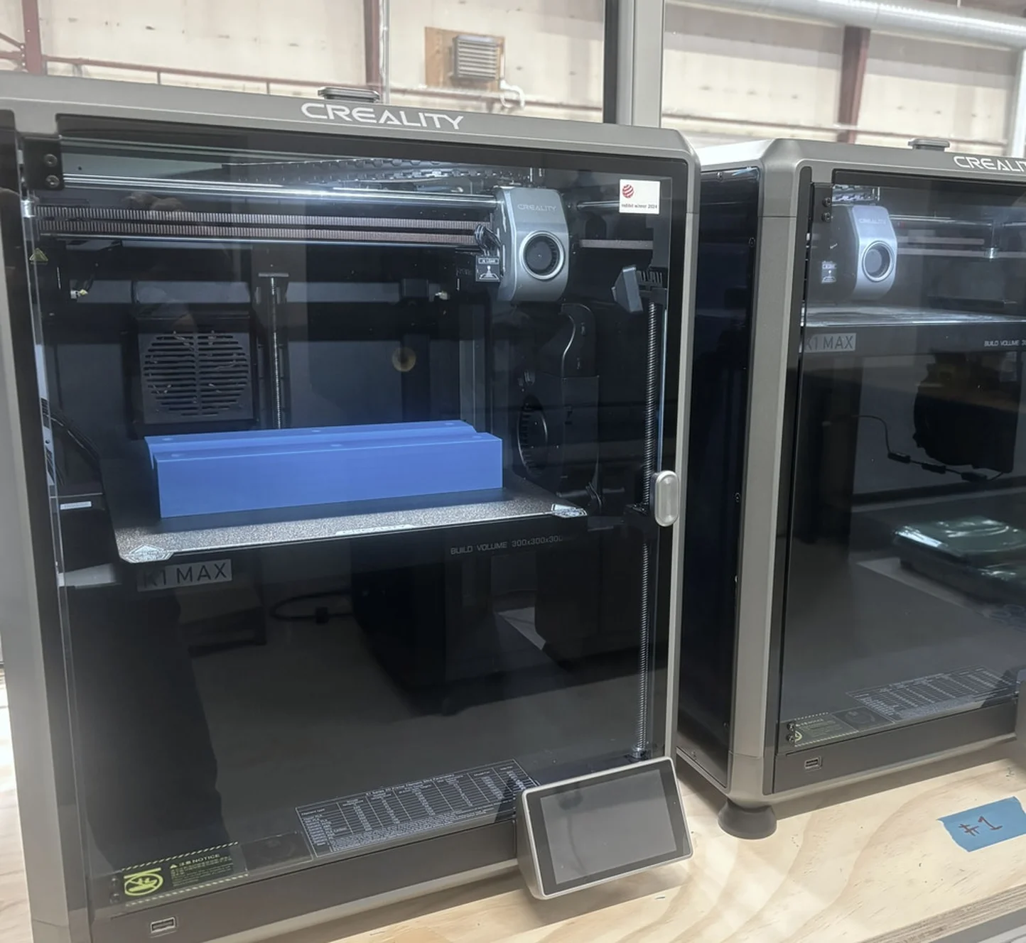 Industrial 3D printer building a large component