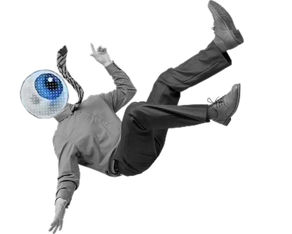 man falling