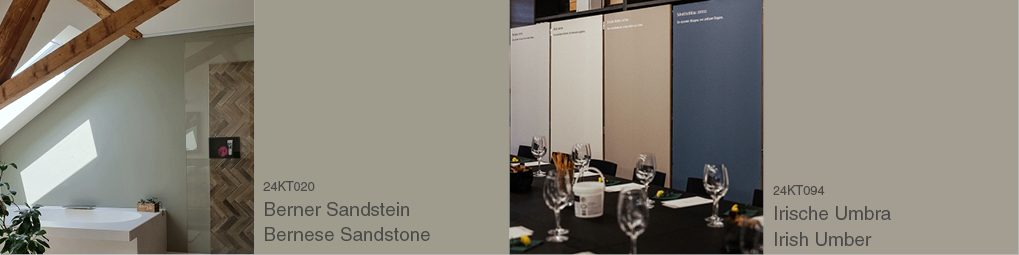 Zwei distinguierte Wandfarben für Eleganz und Harmonie