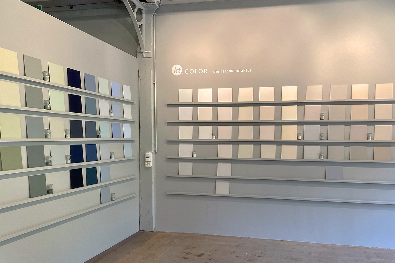 handgemachte Farbmuster bei ktCOLOR in Uster