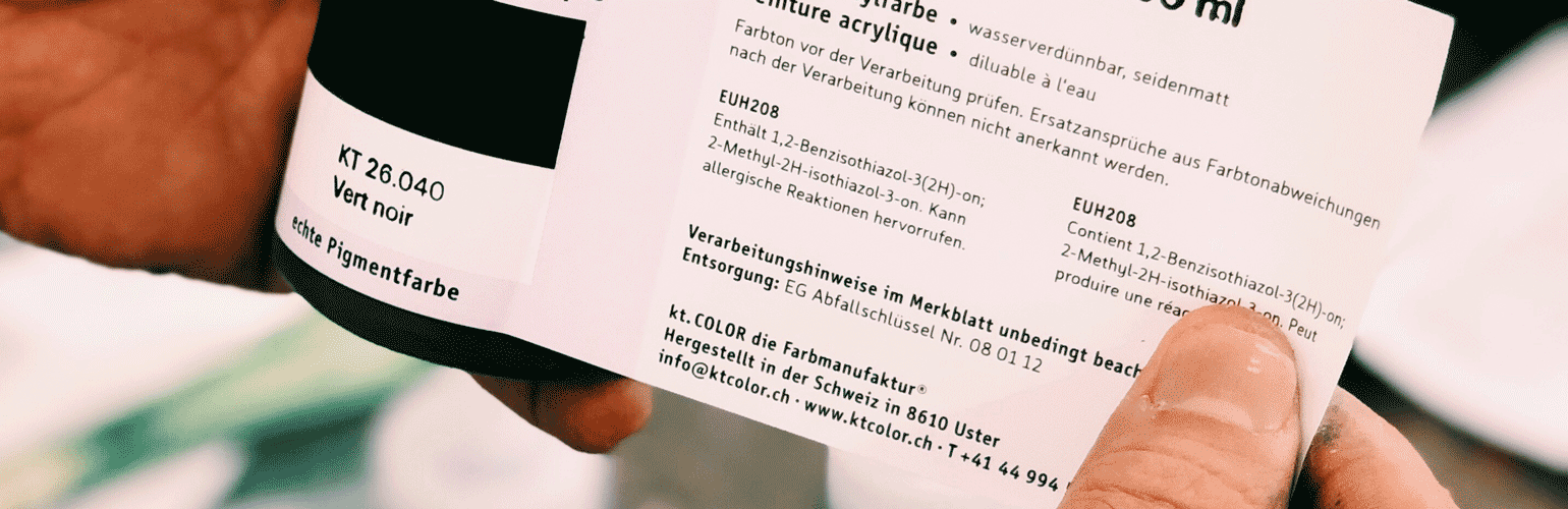 Sicherheitsangaben für ktCOLOR Produkte