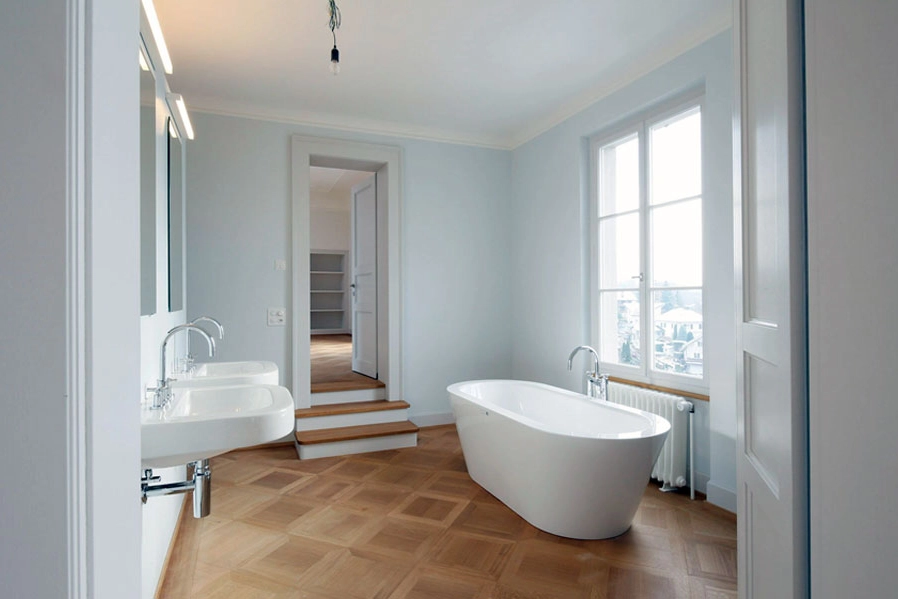 Kühl, frisch und modern in einer Jgendstil Villa - Bleu pale