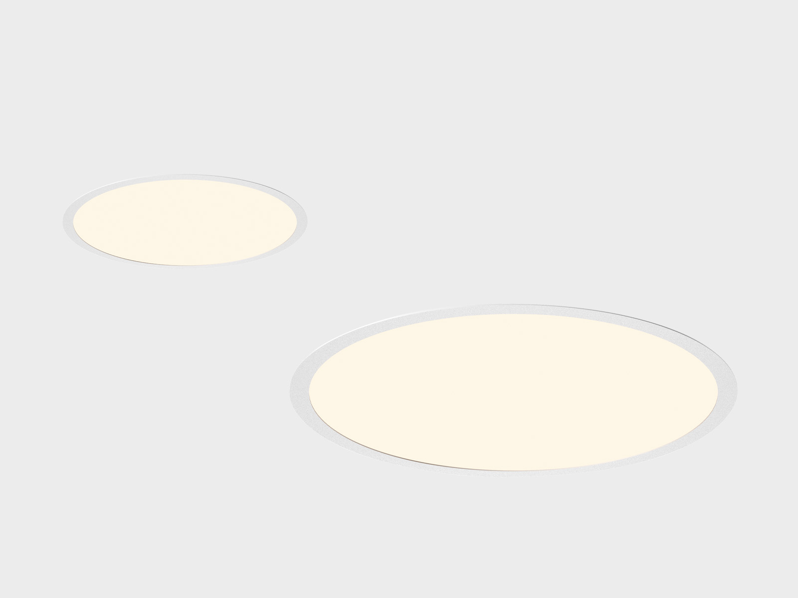 Luces empotradas redondas MEDO® de SLV en color blanco para iluminación de techo empotrada
