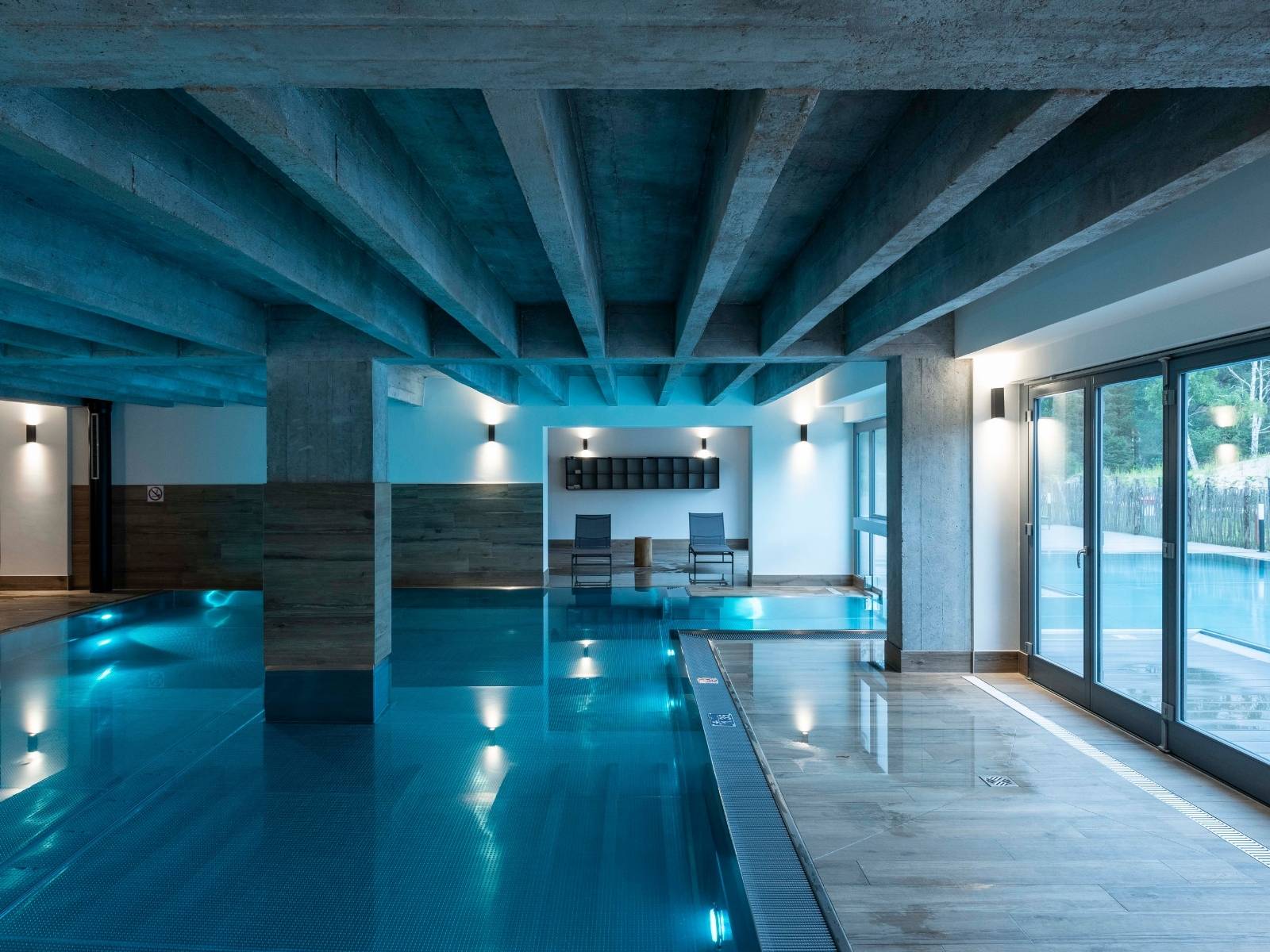 Wandleuchten im Spa-Bereich