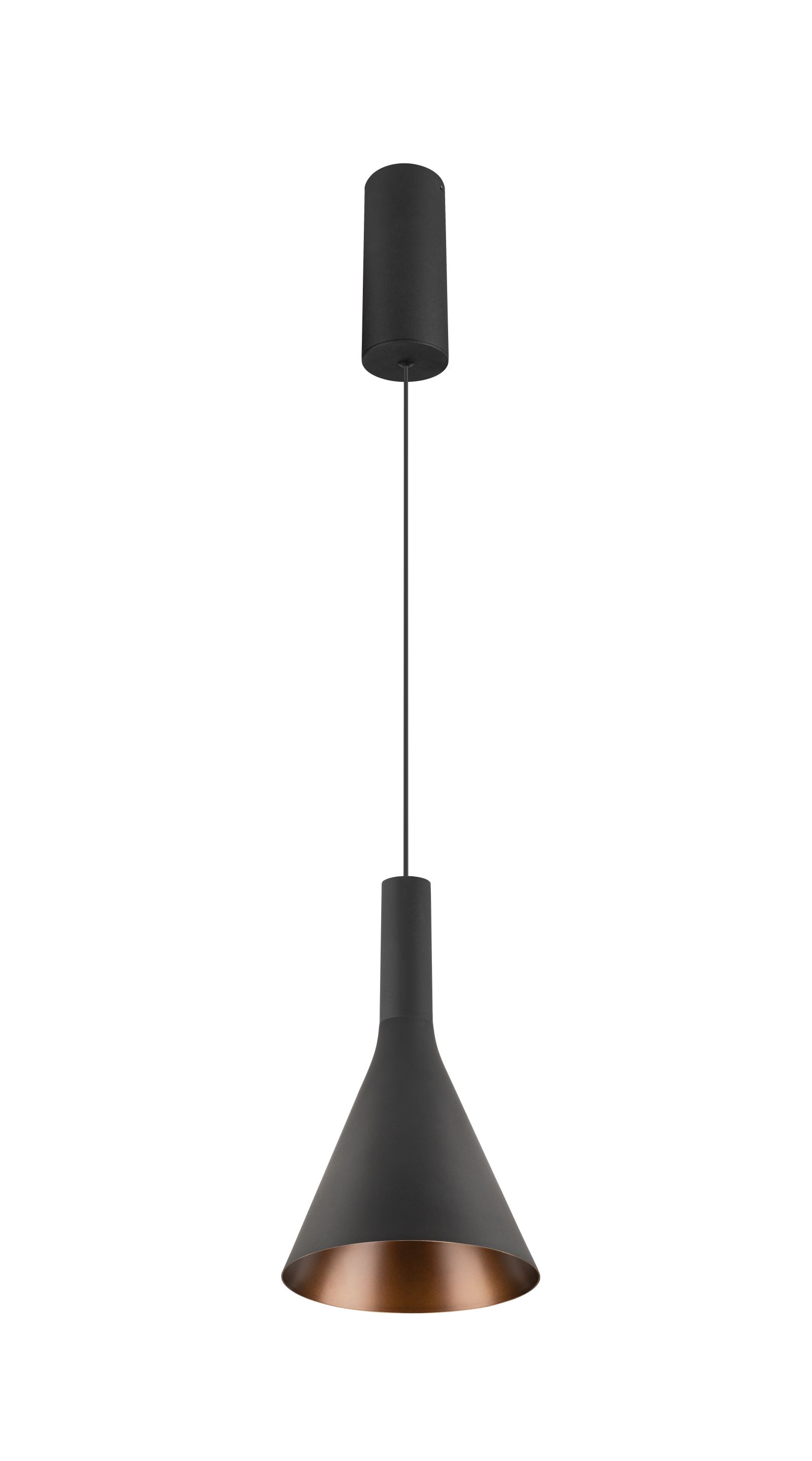 LALU® CONE 15 in Schwarz/Bronze auf grauem Hintergrund