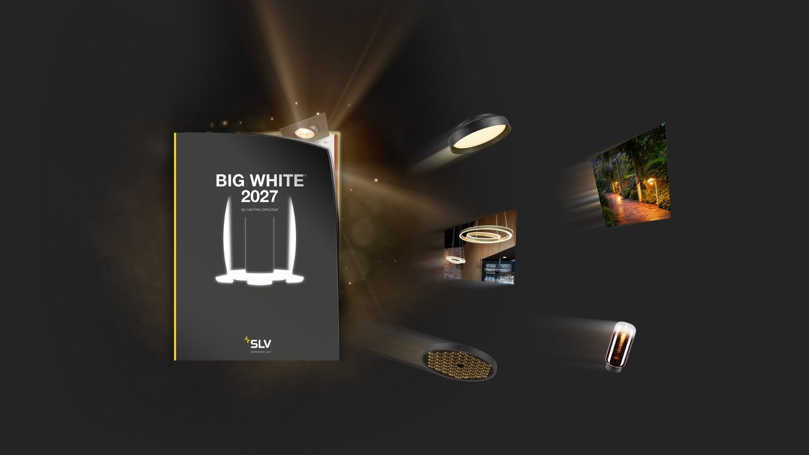 El catálogo de iluminación BIG WHITE® 2027 de SLV incluye una selección de luminarias e imágenes de aplicaciones de la nueva gama.