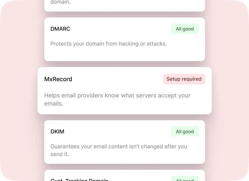 Complete your email technical setup