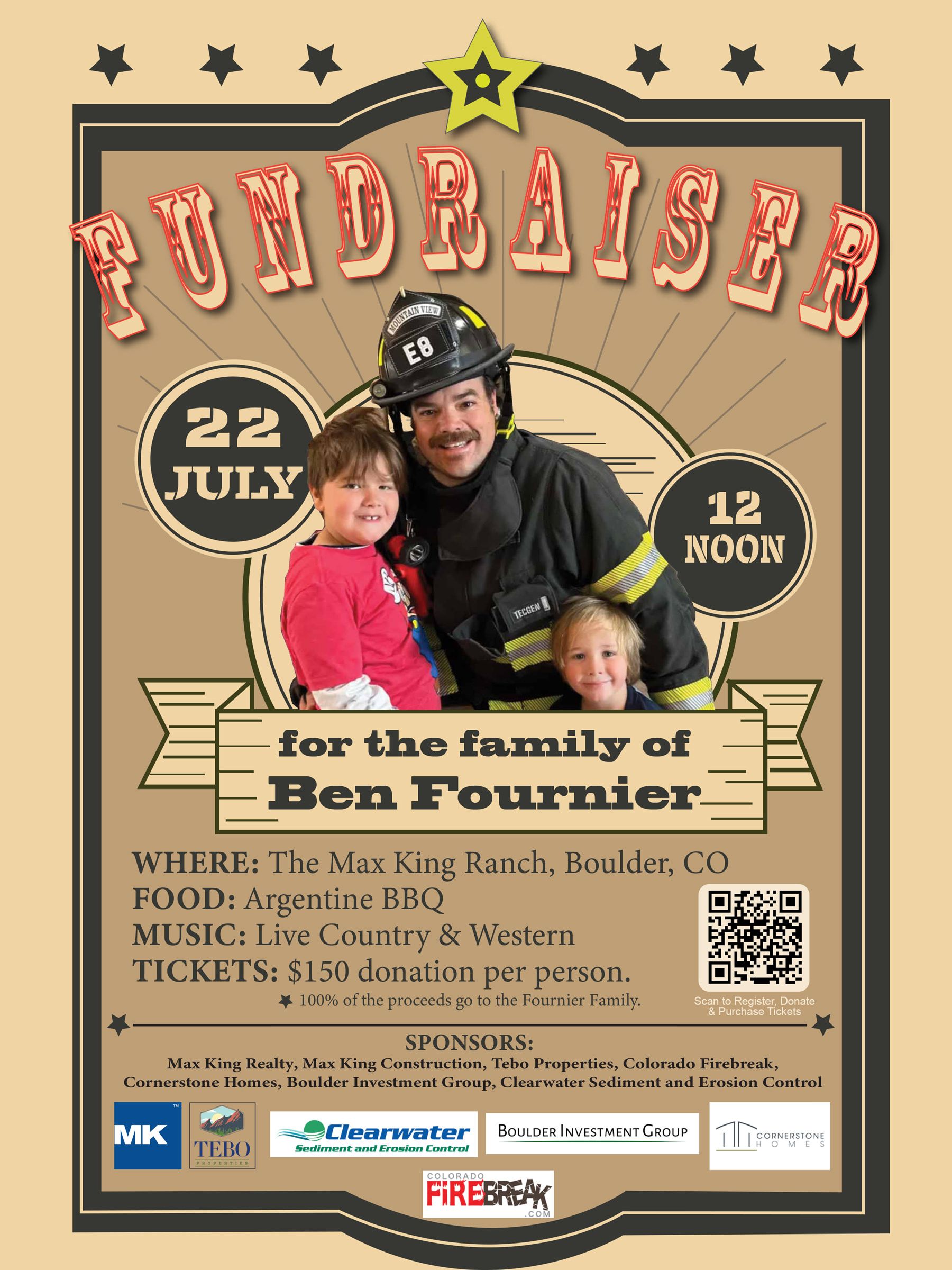 Ben Fournier Fundraiser Poster