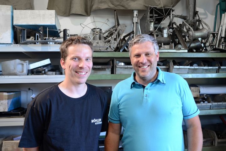 I fratelli Jan Markvart e l'amministratore delegato Jaroslav Markvart (da sinistra a destra)