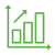Grünes Balkendiagramm mit Pfeil – steht für Wachstum, Skalierung und Leistungssteigerung.