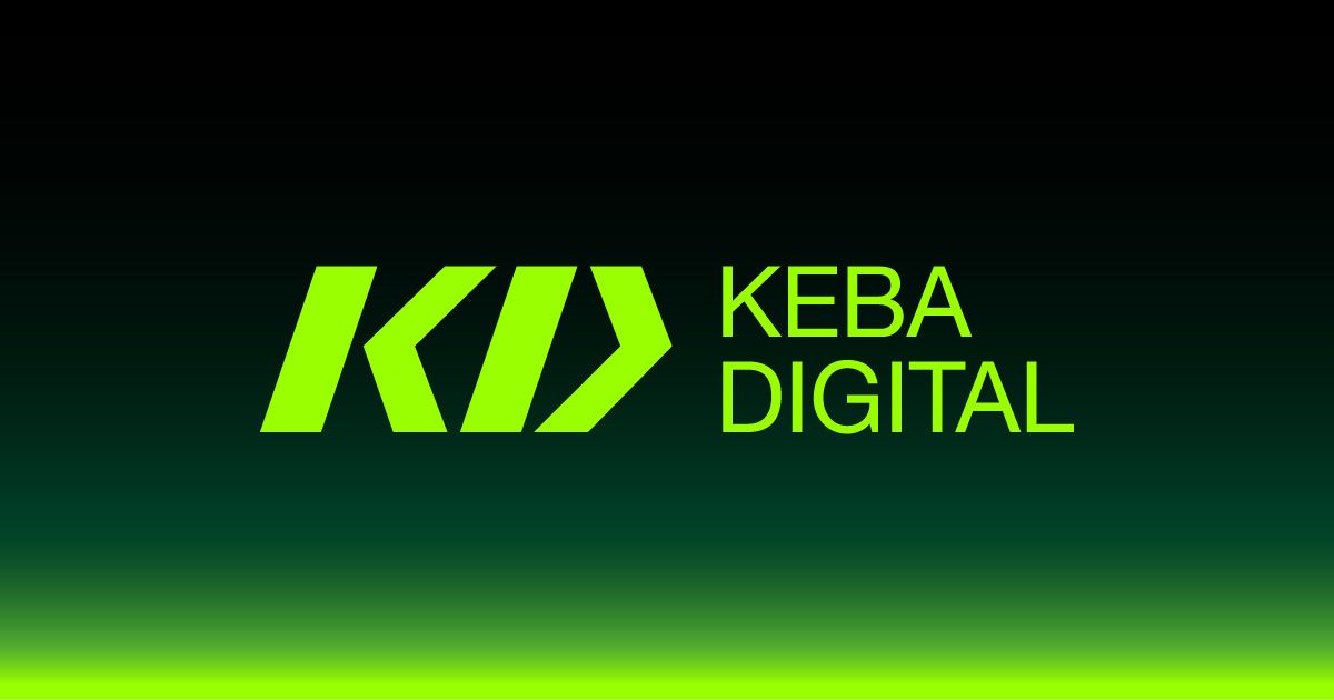 Andreas Schoberleitner, CFO von KEBA, und Christoph Knogler, CEO von KEBA, stehen gemeinsam vor einer kreativ gestalteten Wand und blicken selbstbewusst in die Kamera.