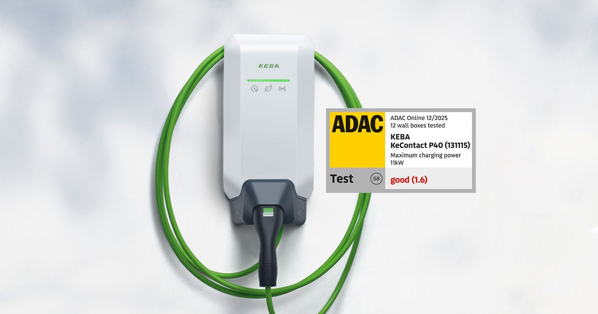 KeContact P40 is the best company car charging station in the ADAC test