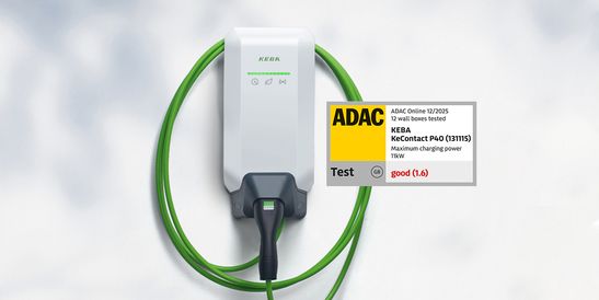 KeContact P40 is the best company car charging station in the ADAC test