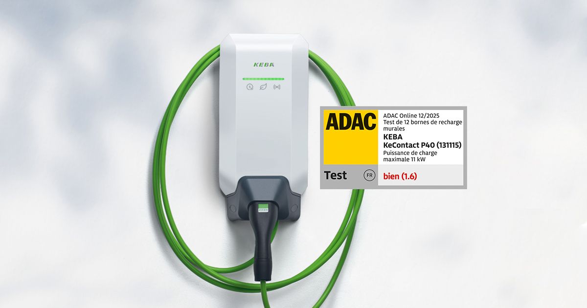 La KeContact P40 est la meilleure station de recharge pour véhicules de fonction