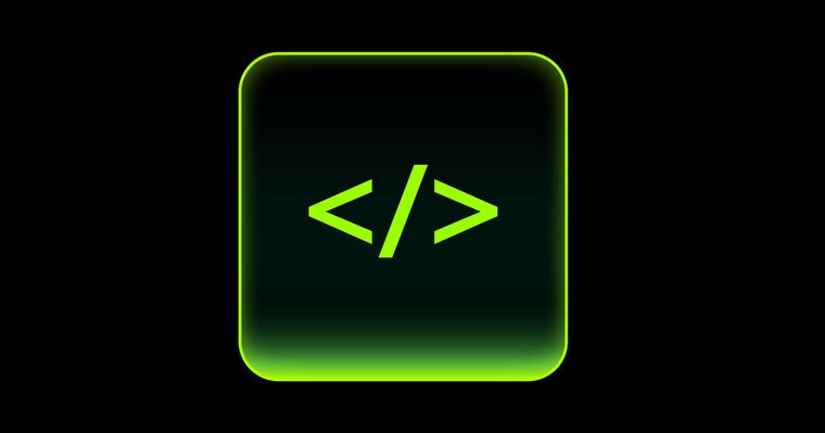 Entwicklerin arbeitet am Laptop mit sichtbarem Code