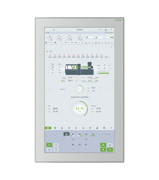 Multitouch panel from KEBA