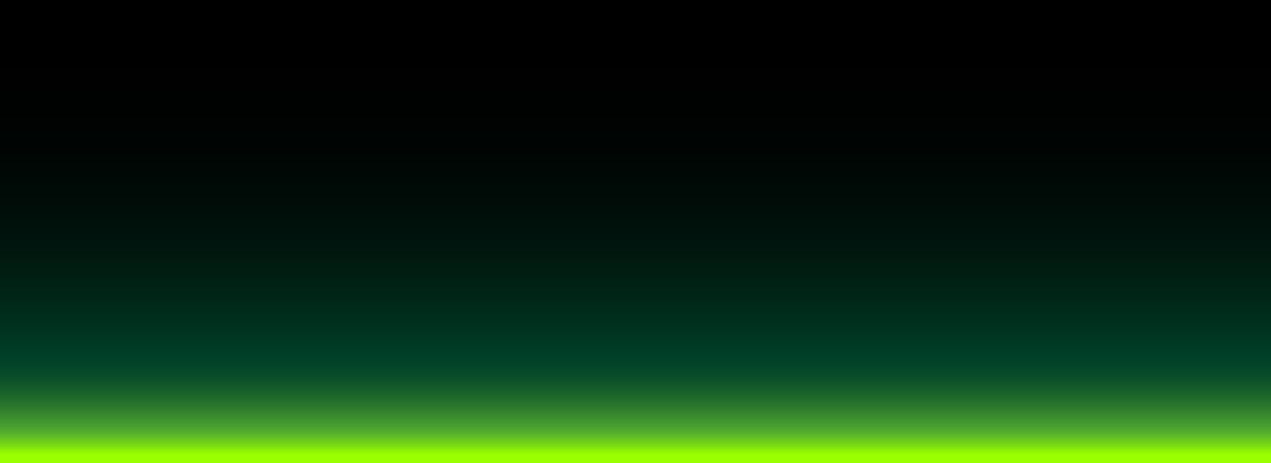 Abstract background with a black upper section and a glowing green gradient along the bottom edge. No identifiable objects or people are shown.