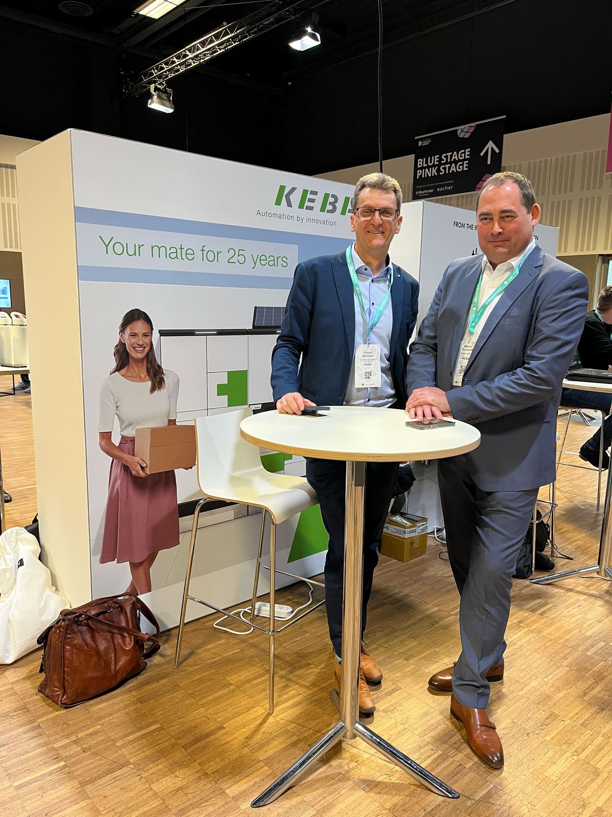 KEBA team at the Leaders in Logistics booth 2025