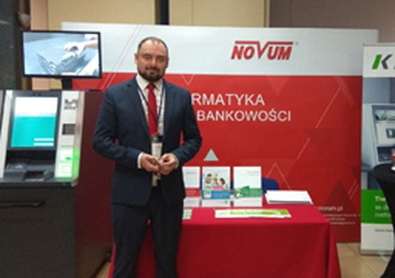 Cash recycler di KEBA presso lo stand fieristico del nostro partner NOVUM.