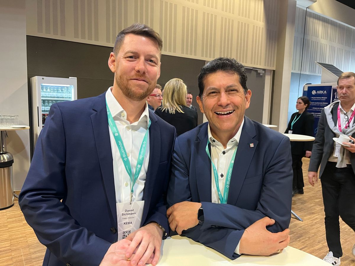 KEBA team at the Leaders in Logistics booth 2025