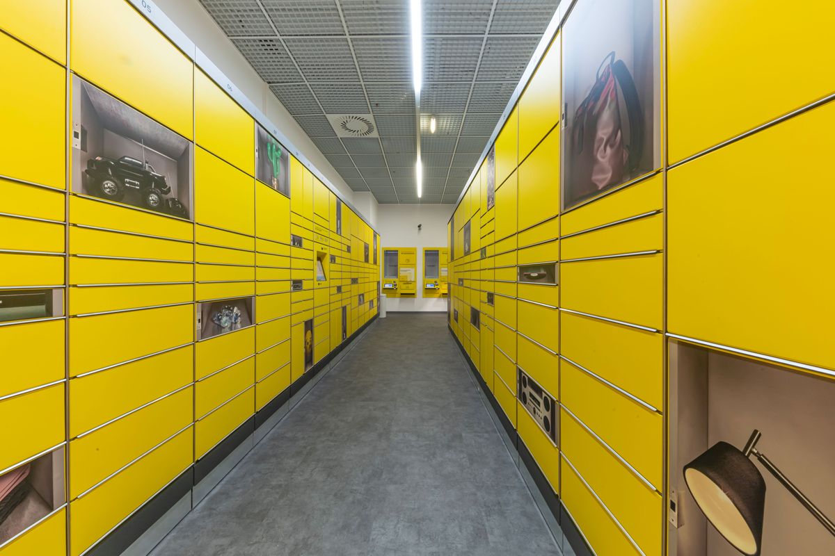 KEBA locker in Lentia City shopping center in Linz