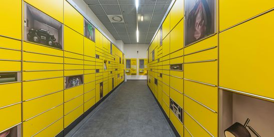 KEBA locker in Lentia City shopping center in Linz