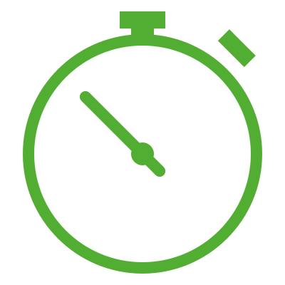 Icon with stopwatch symbol