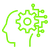 Icon representing expertise, experience, and technological competence.