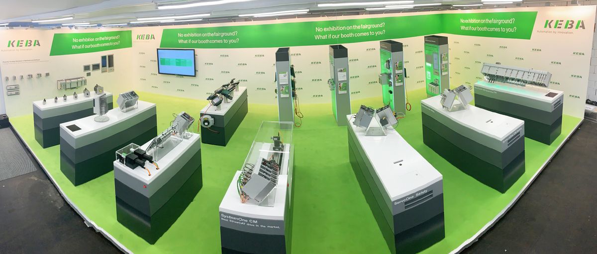 KEBA exhibits at an in-house booth.