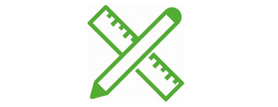 Das Icon zeigt einen Stift und ein Lineal.