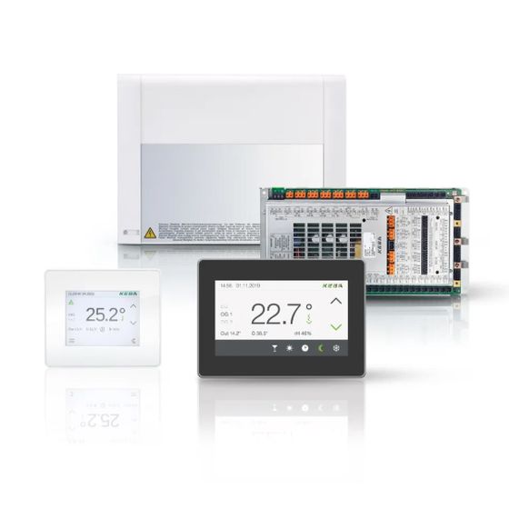 KeEnergy heating controllers that can be used to set the room temperature