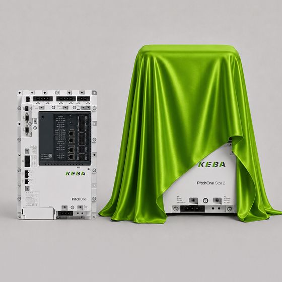 Rendering of the new wind servo controller PitchOne Size 3