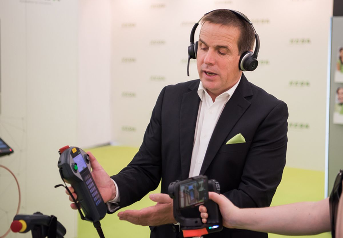 KEBA exhibits at an in-house booth.