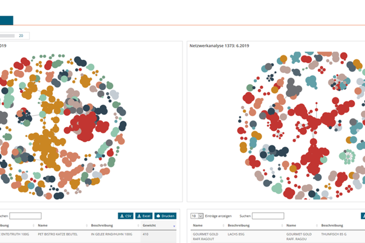 Kreisförmige Netzwerkdiagramme zur Analyse von Kundenpräferenzen in Bezug auf personalisierte Angebote