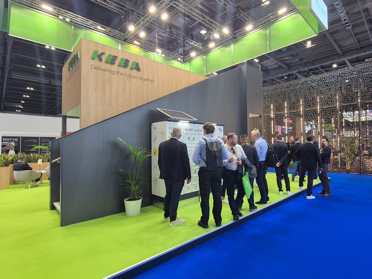 Messestand auf der Parcel + Post Expo