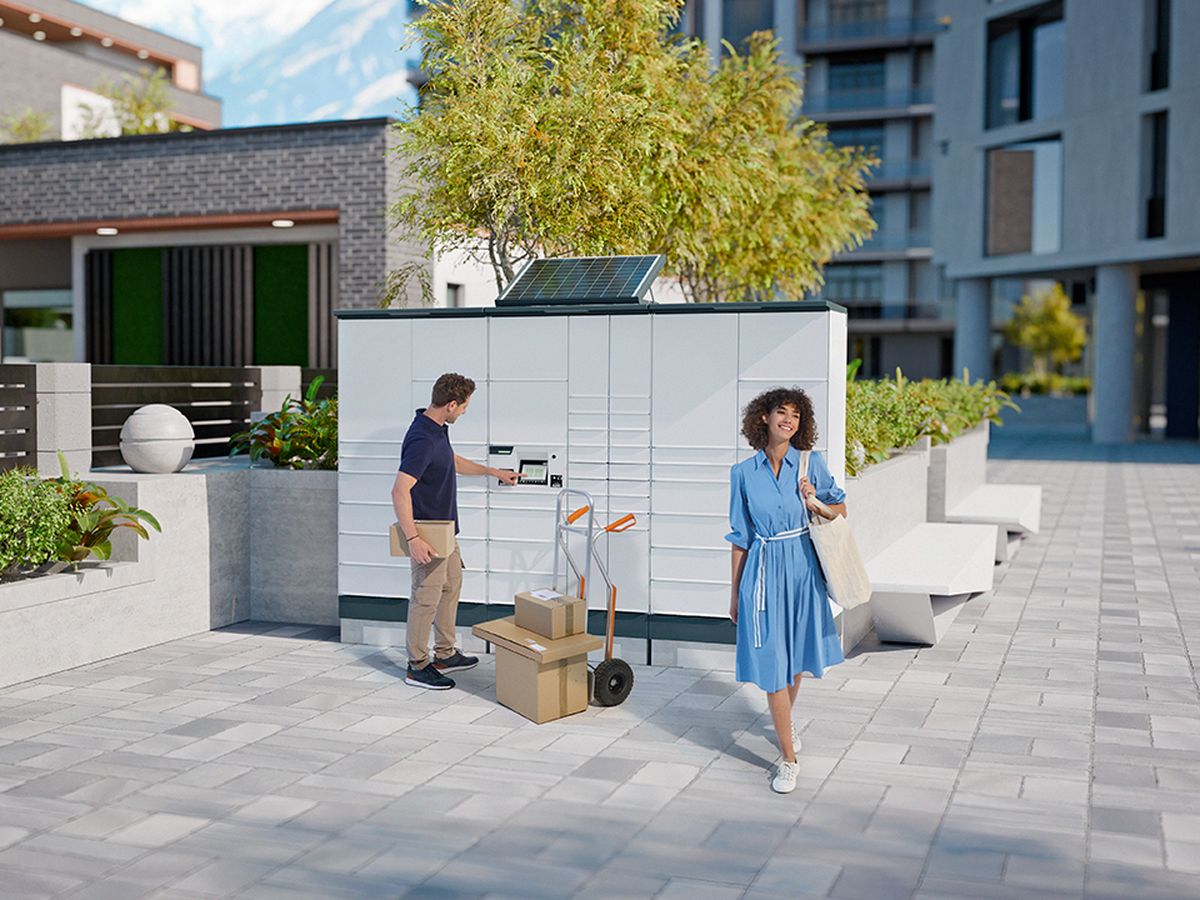 The latest generation of KEBA parcel lockers: loxmate