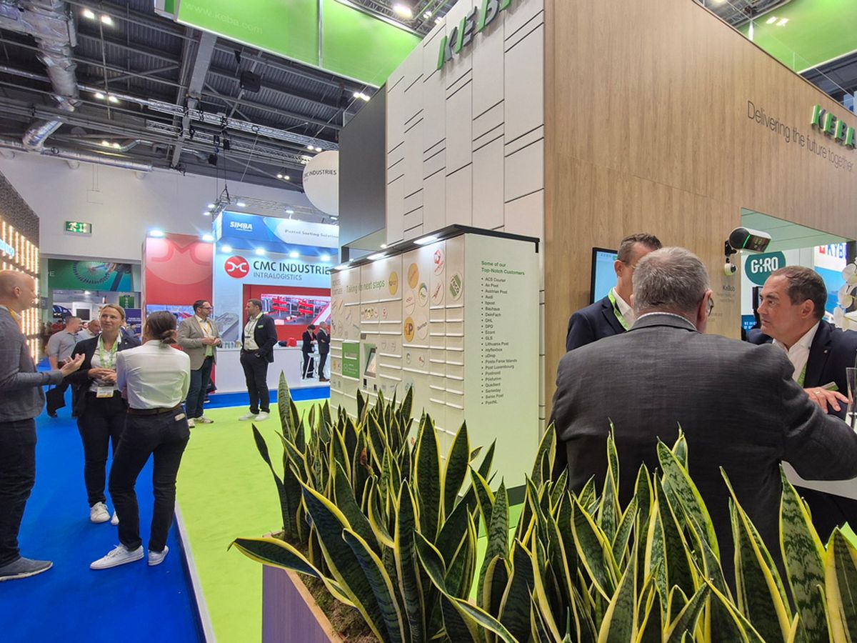Messestand auf der Parcel + Post Expo